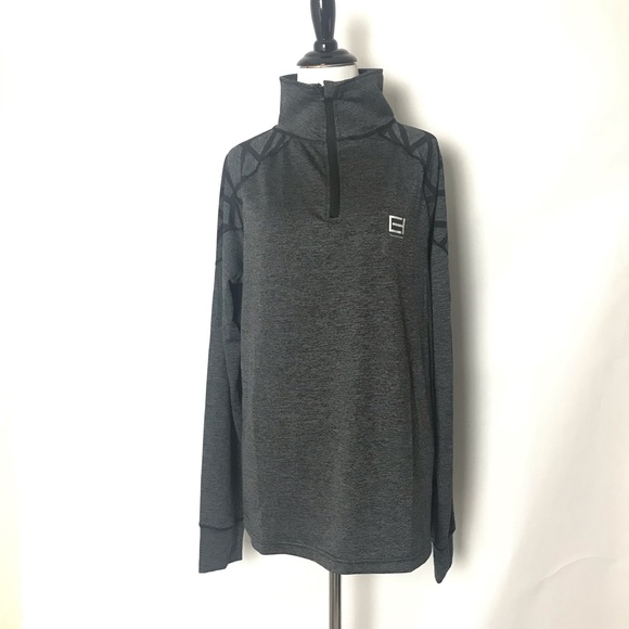 🎁 Tahari Sport Black Size Medium Quarter zip Long Sleeve women’s Top - Picture 1 of 5